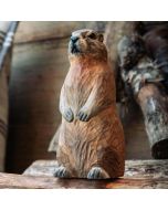 Houten alpenmarmot van Wildlife Garden – een prachtige decoratie waar het hele gezin van zal genieten! ✔️ Natuurgetrouw vormgegeven en realistisch gekleurd ➤ Bestel nu eenvoudig online bij Hoezo-Kado