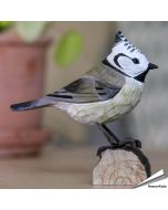 DecoBird - Groenling | Houtgesneden vogel | lindenhout