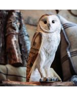 Houtgesneden vogel in de vorm van een kerkuil is een mooie decoratie waar het hele gezin dol op zal zijn ✔️ Levensecht vorm- en kleur gegeven model ➤ Koop nu online bij Hoezo-Kado