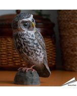 DecoBird - Steenuil | Houtgesneden vogel | lindenhout