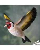 DecoBird - Vliegende Putter | Houtgesneden vogel
