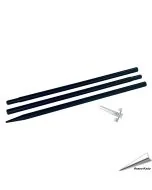 Paal voor voedersilo's (zwart)