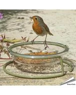 Voedertafel I Love Robins voor vogels ✔️ Stevig en duurzaam materiaal ✔️ Gemakkelijk te onderhouden ✔️ Ideaal voor kleine tuinvogels ➤ Bestel op www.hoezo-kado.nl