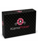 KamaPoker is een erotisch pokerspel voor 2 tot 4 volwassenen met 52 kaarten en 48 fiches. Combineer bluffen, strategie en spannende opdrachten.
