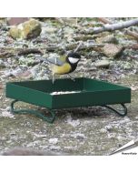 Metaal-Grondvoedertafel voor tuinvogels (groen)