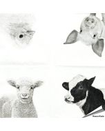 Stijlvolle servetten met koe, varken, schaap en kuiken van Esschert Design ✔️ FSC-papier, 3-laags, biologisch afbreekbaar ✔️ Perfect voor elke tafelsetting ➤ Bestel bij Hoezo-Kado