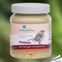 Pindakaas voor tuinvogels - Met meelwormen