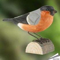 DecoBird - Goudvink | Houtgesneden vogel | lindenhout