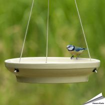 Hangende waterschaal voor vogels (creme)