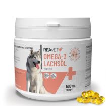 ReaVET Omega-3 Zalmolie Capsules voor Honden & Katten (500 stuks)