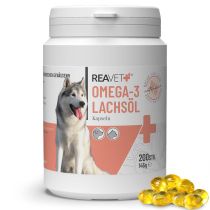 ReaVET Omega-3 Zalmolie Capsules voor Honden & Katten (200 stuks)