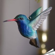 Houtgesneden DecoBirds | Breedsnavelkolibries | Wildlife Garden