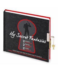 My Secret Fantasies is een erotisch dagboek voor 2 geliefden met twee aparte delen, twee sloten en twee sleutels om geheime fantasieën samen te delen.