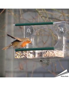 Raamvoederhuisje voor Roodborstjes