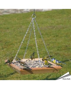 Hangende vogelvoedertafel voor wilde vogels