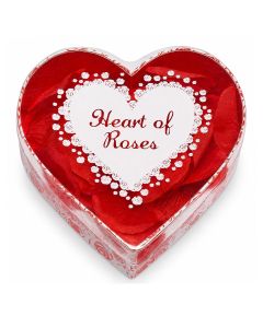 Heart of Roses is een hartvormige cadeaudoos met rode rozenblaadjes. Romantische decoratie en origineel cadeau voor een bijzonder moment samen.