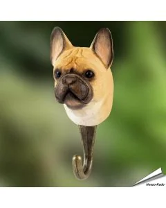 Houten Kledinghaak Franse bulldog - Wildlife Garden