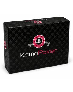 KamaPoker is een erotisch pokerspel voor 2 tot 4 volwassenen met 52 kaarten en 48 fiches. Combineer bluffen, strategie en spannende opdrachten.
