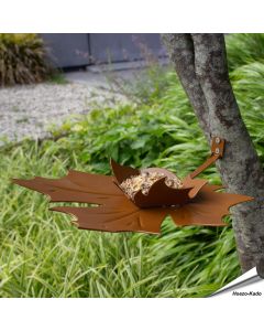 Breng sfeer in je tuin met de Leaf Me wandvoederschaal ✔️ Duurzaam metaal & stijlvol bladontwerp ✔️ Perfect cadeau ➤ Bestel bij Hoezo-Kado.nl