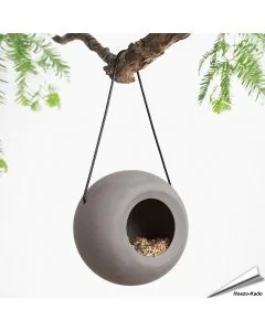 LISA - Keramiek voederhuisje (grijs)