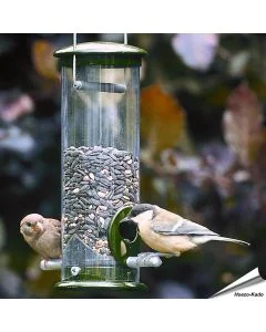 Voedersilo metaal groen (220mm) - 2 voederopeningen