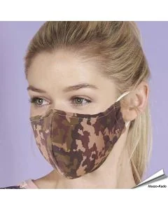 Mondkapje Camouflage | Wasbaar - Neusstrip