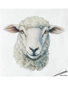 Stijlvolle servetten met een schaap (boederijdier) van Esschert Design ✔️ FSC-papier, 3-laags, biologisch afbreekbaar ✔️ Perfect voor elke tafelsetting ➤ Bestel bij Hoezo-Kado