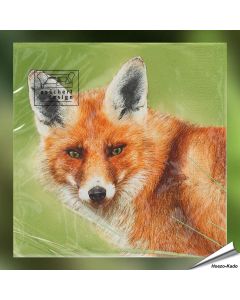 Servetten Rode vos | 20 stuks | FSC & 3-laags | Hoezo-Kado
