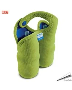 Drinkfles houder - dubbel (limegroen)