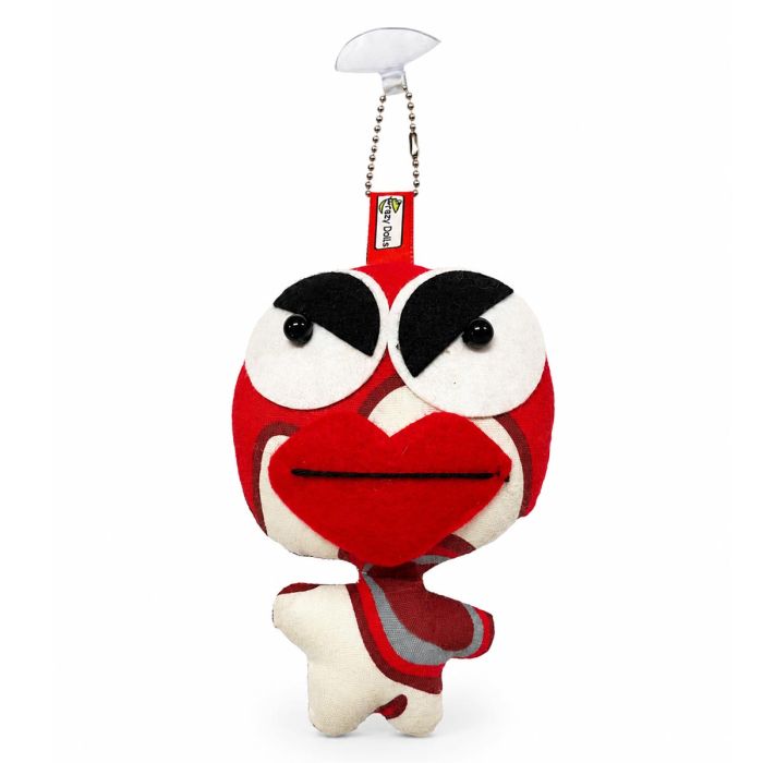 Crazy Doll met zuignap rode lippen 9 x 13 cm | Uniek