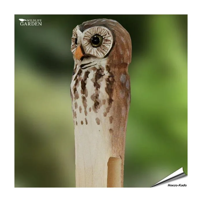 Decoratieve wasknijper met dierenkop - Uil