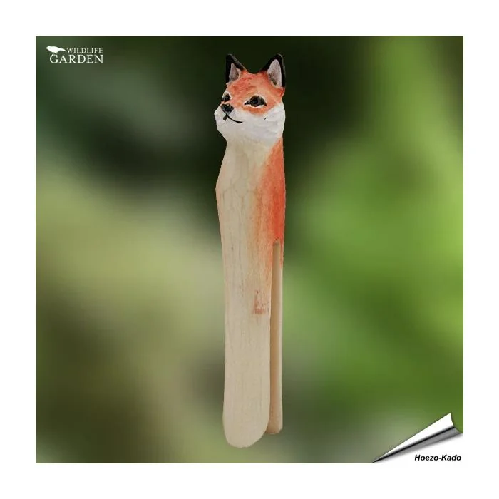 DecoClip Vos - Houten wasknijper - Wildlife Garden