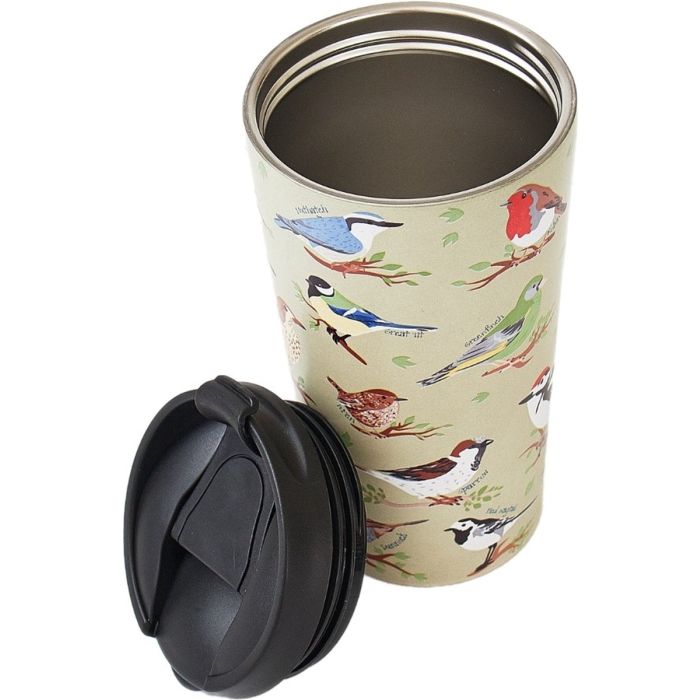 Eco Chic - The Travel Mug (thermosbeker) - N02- Green - Wild Birds