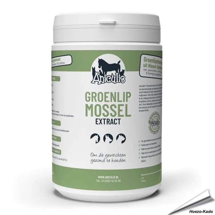 Aniculis Groenlipmossel Extract, poeder voor honden, katten en paarden
