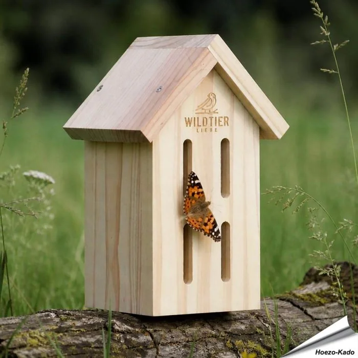 Een gastvrije schuilplaats voor Vlinders ✔️ Weersbestendig ✔️ Ook voor de overwintering ✔️ Verticale openingen ➤ Koop nu bij Hoezo-Kado.nl