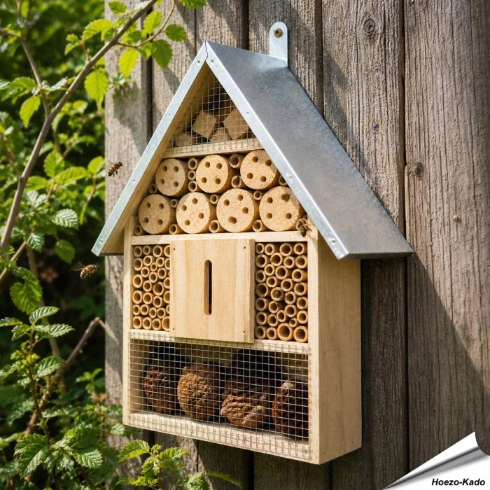 Helpt de nuttige insecten in je tuin met deze grote Insectenhotel ✔️ Vol met Natuurlijke materialen ✔️ Voor Lieveheersbeestjes, Vlinders, Solitaire Bijen en meer ✔️ Een must-have voor ieder met een hart voor de Tuin ➤ Koop nu in onze online shop!