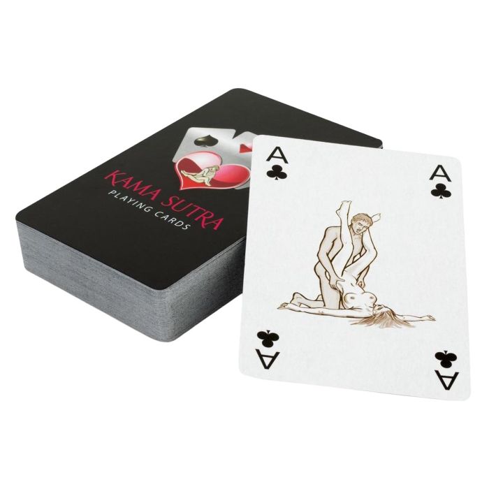 Kama Sutra speelkaarten met 54 unieke standjes. Volwaardig erotisch kaartspel voor volwassenen, compact verpakt en geschikt voor bekende kaartspellen.