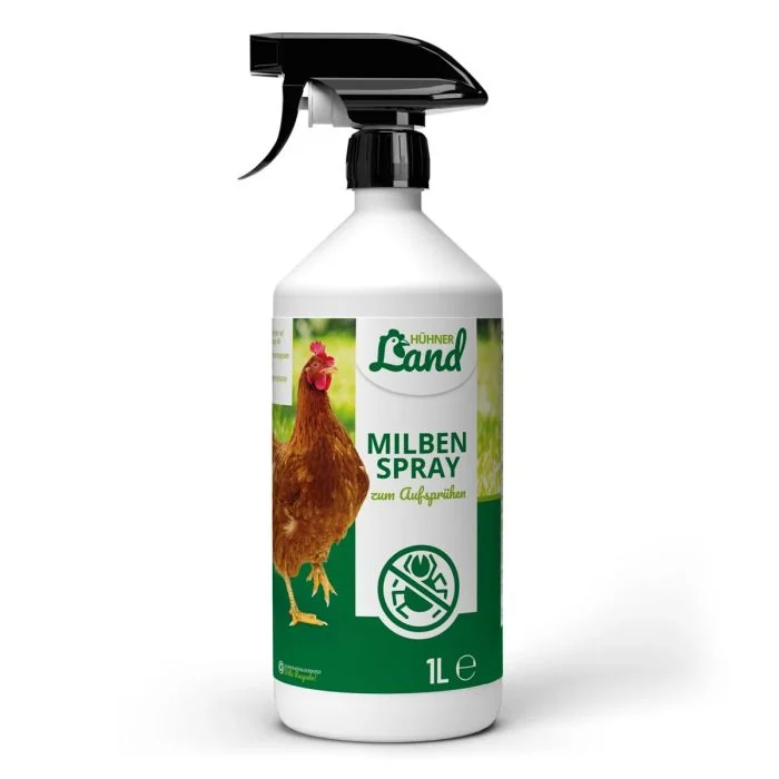 Milbenbefall bei Deinen Hühnern und Wachteln? ✔️ Milben-Spray Repellent zur Unterstützung der Abwehr von Milben und Parasiten ✔️ Hühnerstall ➤ Online bei Hoezo-Kado
