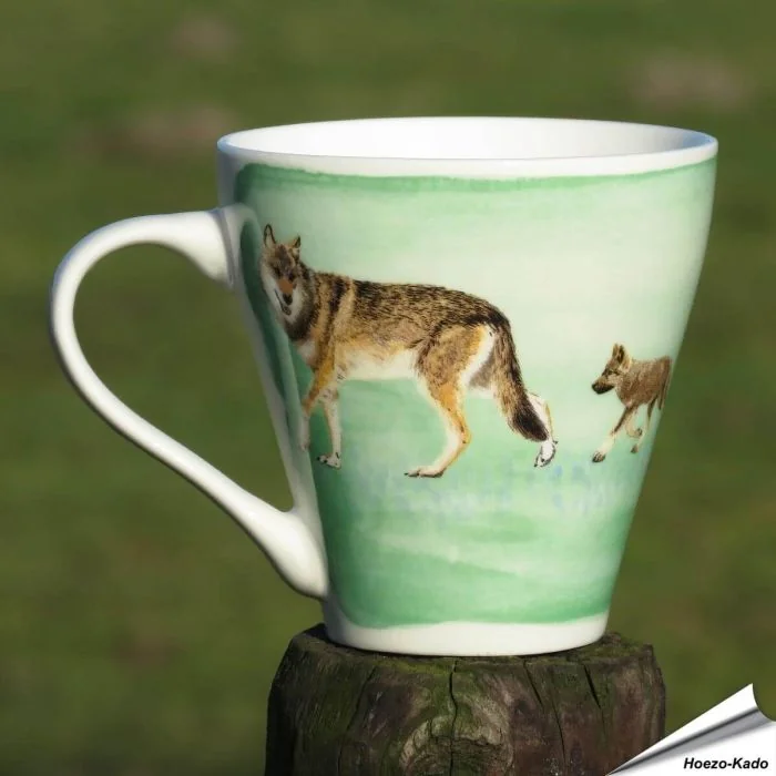 Mok - Wolf met jong - Myrte