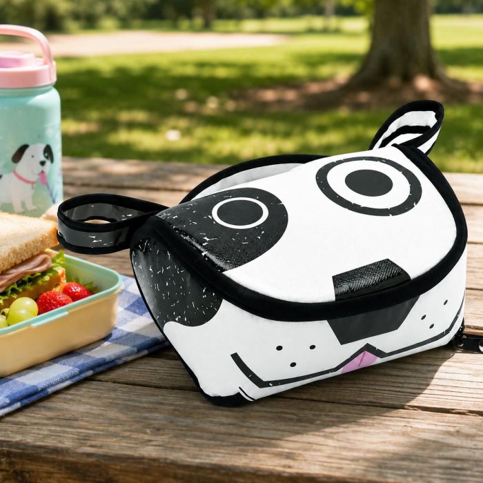 Munchler Lunch Pack Hond voor kinderen. Lunchrugzakje met verstelbare banden, koelende voering en uitklapbare placemat voor school en onderweg.