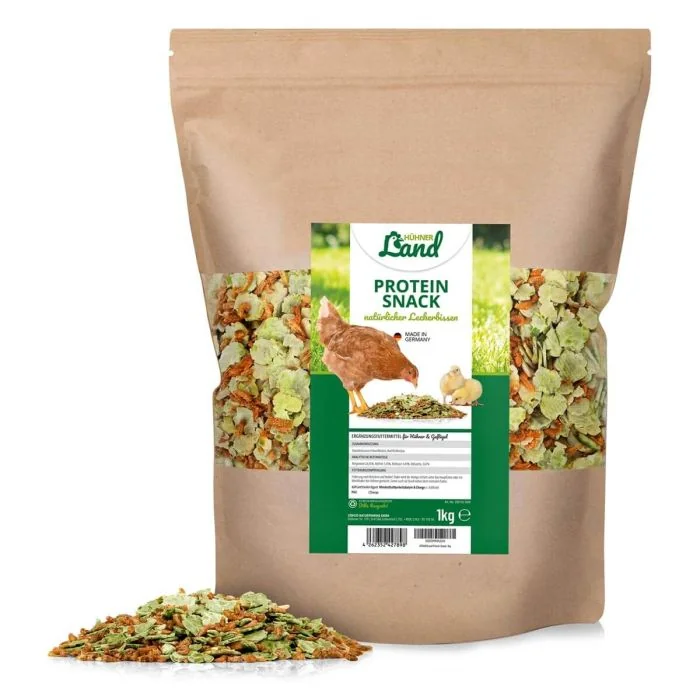 Eiwitrijke, gezonde Snack voor kippen en pluimvee ✔️ 100% natuurlijk ✔️ Ondersteunt de stofwisseling en spieropbouw ✔️ Bestel nu direct bij Hoezo-Kado