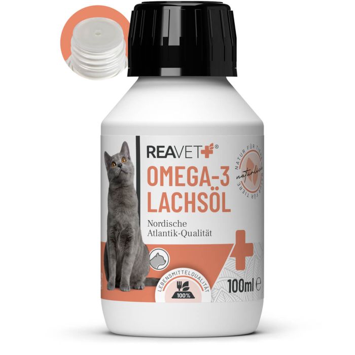 REAVET Omega-3 Zalmolie voor Honden, Katten & Paarden (100ml)