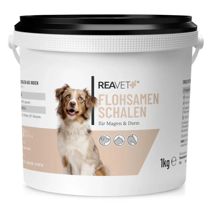 ReaVET Psyllium vlozaadschillen ✔️ Natuurlijke vezels voor paard, hond & kat ✔️ Ondersteunt spijsvertering & darmgezondheid ✔️ Bestel bij Hoezo-Kado!