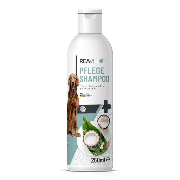 Honden - Shampoo met kokos ✔️ Zacht & pH-neutraal ✔️ Zijdezachte glans - voor volume en veerkracht ✔️ Makkelijk doorkambaar - voorkomt klitten ➤ Bestel online bij Hoezo-Kado
