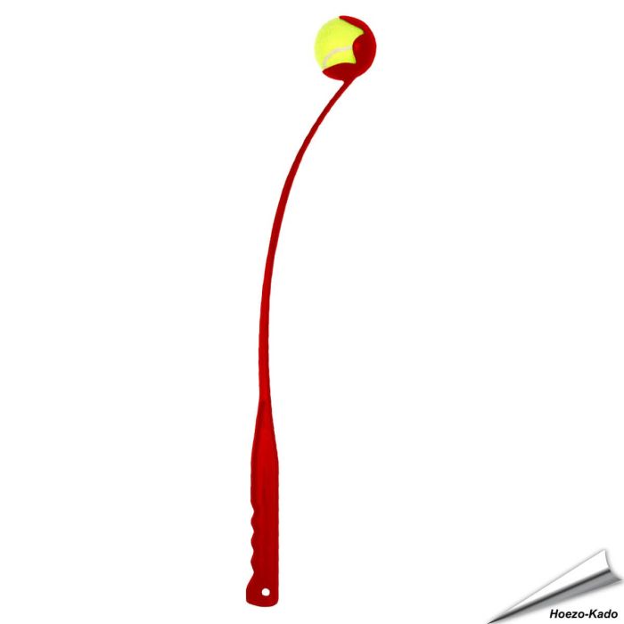 Tennisbalwerper voor honden (rood)