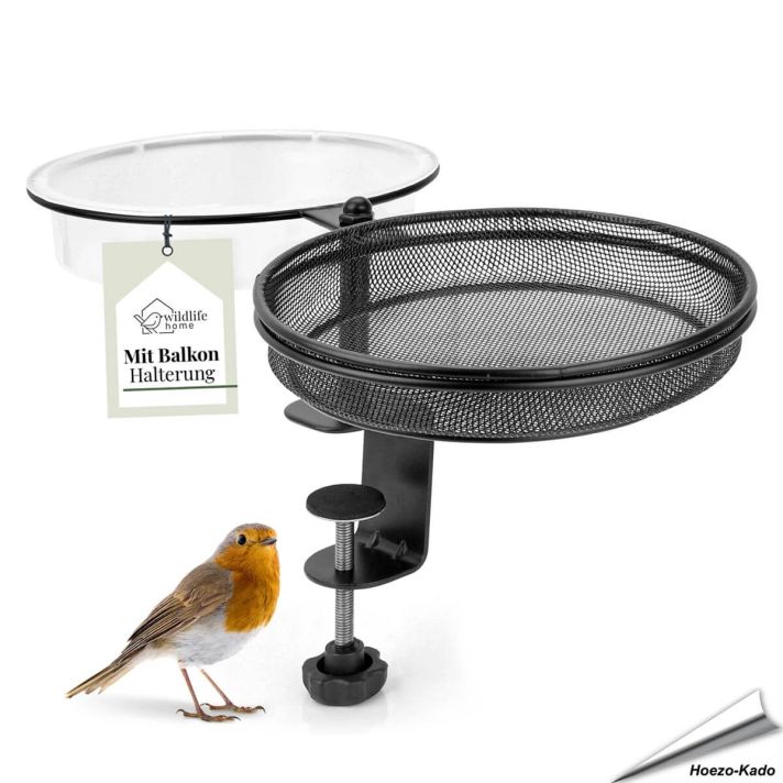 Balkon voer- en drinkbak voor wilde vogels