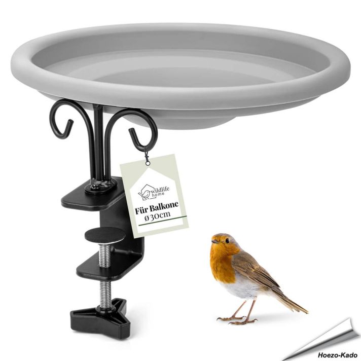 Balkon Vogelbad / voerschaal voor tuinvogels