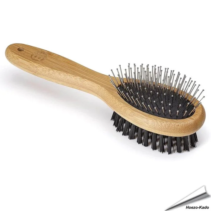 Bamboe Combi Borstel voor Honden & Katten