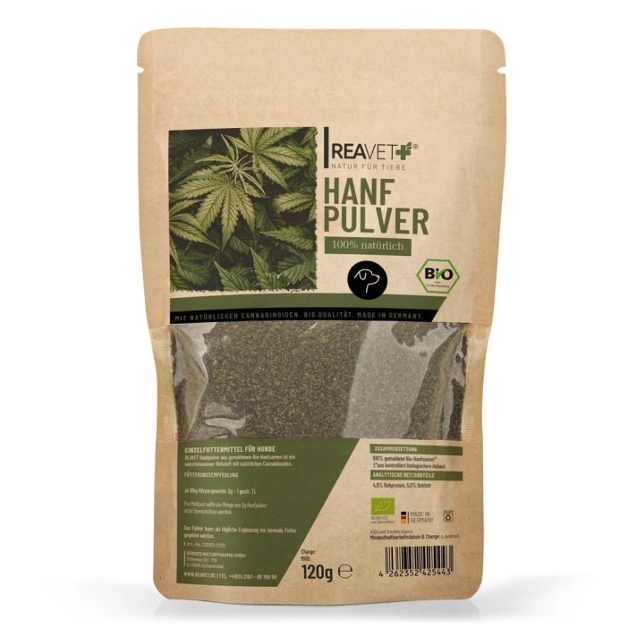 Biologisch henneppoeder voor Honden - ➤ www.aniculis.nl