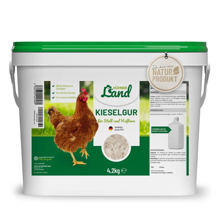 HÜHNER Land Diatomeeënaarde voor Kippen (4.2 kg)